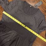 Women’s Grey Soft Pleated Dress with Pockets Fits L/XL Gray Size L Photo 4