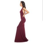 Dress the Population Camden Mermaid Hem Evening Gown Maxi Burgundy S Photo 2