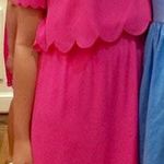 Boutique Hot Pink Scallop Trim Dress Photo 1