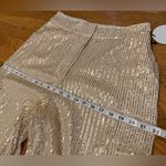 Elegant cream sequined cargo pants size M Size M Photo 8