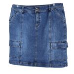 Venezia Cargo Jean Skirt Size 10 Venezia Lane Bryant Straight Denim Skirt Blue Photo 0
