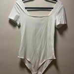 White short sleeve bodysuit Size M Photo 0