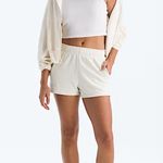The North Face  Core Shorts Women's Size XLARGE White Cream Knit Thick Stretchy Photo 9