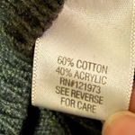 Vera Wang Simply  Cotton Ribbed Charcoal Turtleneck Sweater 
Size Medium Photo 4