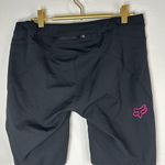 Fox Racing Women’s Cycling Shorts Black Pink Logo Padded MTB Bike Size Medium Photo 5