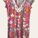 Lilly Pulitzer  Pink Brewster Floral Print Short Sleeve Mini Dress Size XS Photo 4