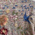 Johnny Was heavily embroidered Indalo Pintuck Blouse RARE (oversized) Photo 2