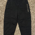 American Eagle NWT Barrel Pants Black Mid-Rise Size 6 Short Photo 0
