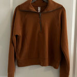 Spanx  Airessentials Tan Zip-Up Sweater Photo 0