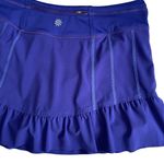Athleta  Take Off Women’s Skort Skirt Ruffle Hem Size 10 Purple Tennis Golf Gym Photo 6