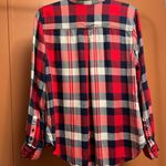 Como vintage Women’s large‎ plaid button up shirt. EUC Photo 9