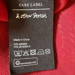 & Other Stories & Other Stories Red Floral Print Midi Dress Lined Tie Waist Size 6 Boho Cottage Photo 9