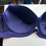 Cacique New  purple lined Balconette Bra 40J Molded Cups comfort bliss Photo 6