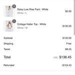 frankie's bikinis Frankie’s Bikini White Halter Linen Top Photo 4