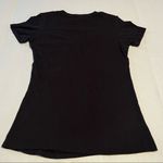 Infamous Womens Size Medium Black Skull Tattoo Roses Short Sleeve Shirt‎ V Photo 9