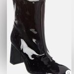Good American  Black Patent Bootie Size 5 New with Dustbag Sold out Photo 1