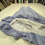 Sea NY Striped Poplin Balloon Hem Midi Dress Size 2 Blue Photo 3