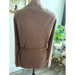 Carol Rose Women's Brown Belted Cardigan Sweater Size M Long Sleeve Casual Photo 2