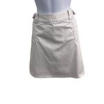 Bamboo Traders White Front Pockets Belt Loops Zipper Closure Aline Skirt Size 12 Photo 1