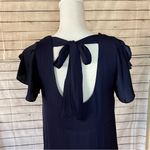 Naked Zebra  Navy Dress with Bow Detail Size Small Photo 3