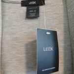 Leebe 2X Gray Long Cardigan with Floral Design Photo 4