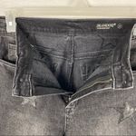 BLANK NYC  The Madison Black Wash Star Print Distressed High Waist Crop Jeans 29 Photo 4