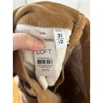 Loft NWT  Tan Brown Corduroy Skinny Jeans 31/12 Photo 4