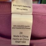 ✨MTV Moon Landing Lavender Crop Sweatshirt Purple Size 2X Photo 6