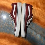 Vans  Old Skool Skate Shoes Maroon White Size 7 Photo 7