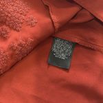 Mossimo Supply Co Massimo Embroidered Blouse top with tassel tie details terracotta Photo 9