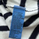 J. McLaughlin  navy blue white striped sweater long sleeve boat neck coastal M Photo 3