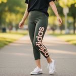 Adidas  Women's 3/4 Training Tights-Olive Green (992) Photo 1