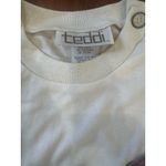 Teddi crewneck vintage‎ patchwork design with SHOULDER PADS Photo 1