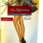 Hanes Silk Reflections Control Top Hosiery Sheer Tor Vintage Style 717 Size EF Photo 0