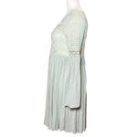 NEW Altar’d State Womens Lace Dress Size S Boho Short Flutter Sleeve Lined Green Photo 5