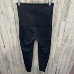 Svette Sweat Promoting High Rise Neoprene Belly Band Leggings Size Small Black Photo 2