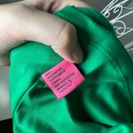 Betsey Johnson  Green Ruched Ruffle Hem Mini Dress Lined Size 2 Hoco Cocktail Photo 3