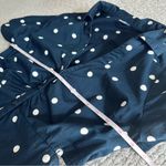 Old Navy Polka Dot Cut Midi Out Shirt Dress Navy Blue White Size S Photo 8
