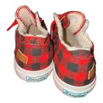 blowfish Red and Black Plaid Flats Photo 3