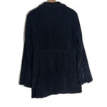 Vtg BRANDON THOMAS Leather Western Style Long Sleeve Lined fringe Jacket rodeo L Black Size L Photo 8