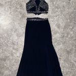 Blondie Nites Elegant Navy Evening Gown with Embellished Waist/ prom dress Photo 10