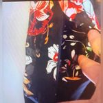 Gracia  black floral maxi dress size M Short Puffy And Elastic Sleeve Pocket Photo 11