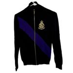 Ralph Lauren Lauren  Crest Embroidered Full Zip Sweater Colorblock Black XSmall Photo 1