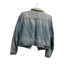 Ashley vintage charm fleece lined, jean jacket size large women's denim Photo 2