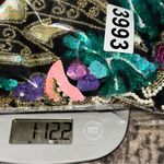 Saks 5th Avenue Saks Fifth Avenue Vintage Sz S Black Silk Floral Motif Sequin Beaded Top Blouse Photo 8