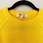 Koton Crew Neck Cropped Sweater Size Large Yellow Photo 2