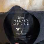 Disney Mickey Mouse Black Graphic T Shirt Checkered Ears Womens Small Photo 1