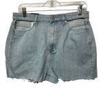 BLANK NYC  Women's Cut Out Pockets High Waist Raw Hem Denim Shorts Size 30‎ Photo 2