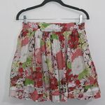 Old Navy  Pink and Green Floral Mini Skirt Size XS Full Mini Skirt Photo 2