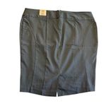 Torrid NWT Women's Plus Black Stretch Pencil Skirt Pleated Slit Size 18 Photo 2